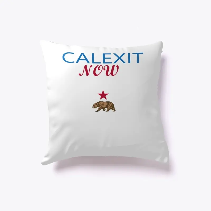 Calexit Pillow Blue and Red