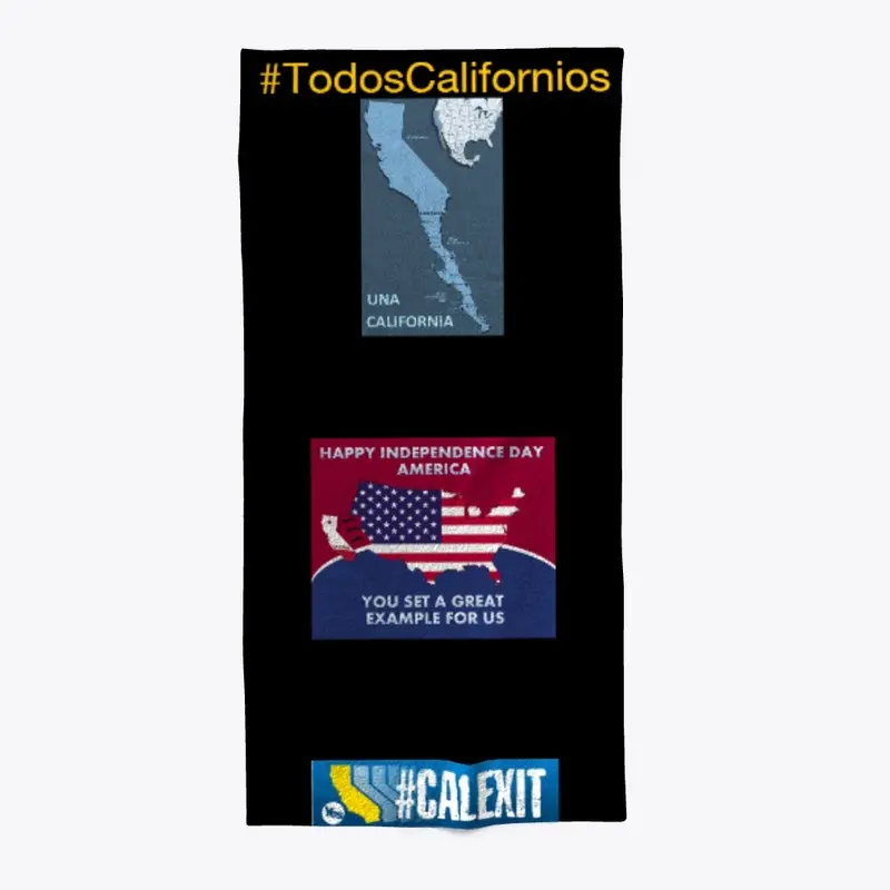 Todos Californios Towel (black)